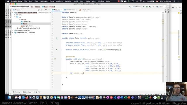 Practical Java: JavaFX Graphs Video 1 of 3: Simple Graph смотреть онлайн