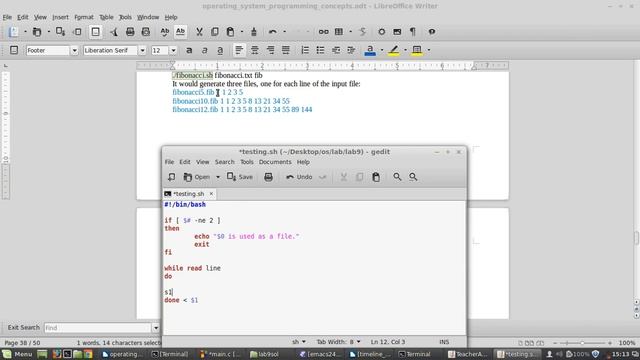 Session 14 : Operating System Programming Concepts : Lab 9 - Shell Programming BASH смотреть онлайн