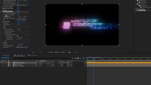 After Effects Easy Glitch TUTORIAL l 쉬운 글리치 이펙트 (Include project files) смотреть онлайн