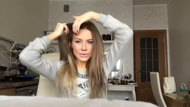 Как крепить волосы на заколках смотреть онлайн