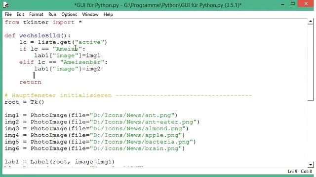 013 GUI mit Python: Auswahl in einer Listbox abfragen смотреть онлайн