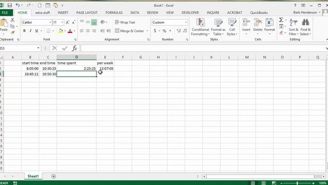 Working with hour, minutes and seconds in Excel смотреть онлайн