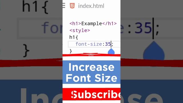 Increase Font/Text Size Using One Line CSS Code | CSS Basics смотреть онлайн