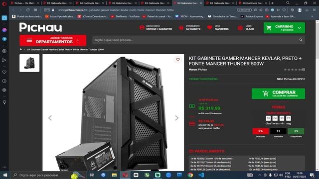 GABINETE COM FONTE EM PROMOÇÃO ! смотреть онлайн