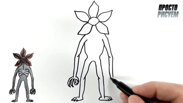 Как нарисовать Демогоргона, Рисование персонажа из сериала Очень странные дела смотреть онлайн