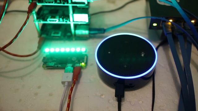 Pimoroni Blinkt! controlled by Alexa (IoT) смотреть онлайн