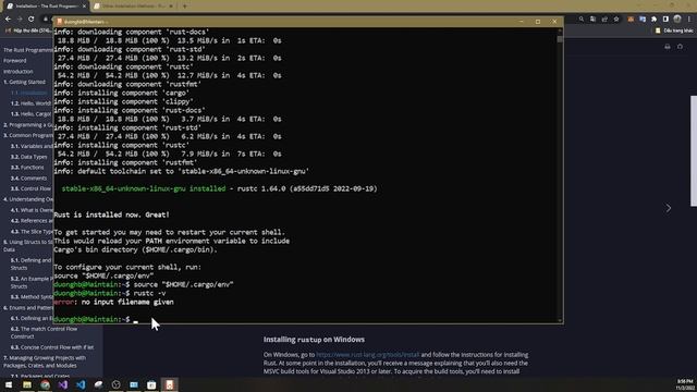 02 - Install Rust on WSL(1/2) смотреть онлайн
