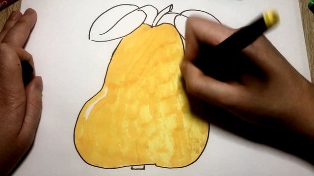 Как нарисовать груша / Рисование и окраска/ Рисование для детей/ how to draw a pear смотреть онлайн