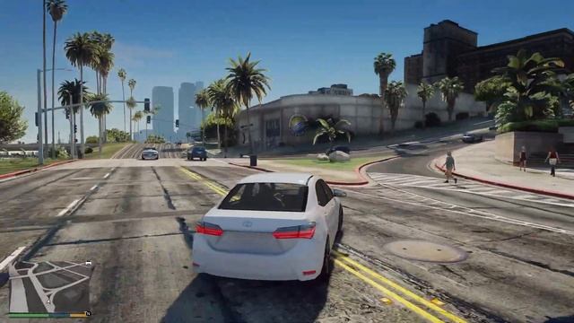 GTA V Real Life Mods ' Toyota Corolla Grande' Drive GTA 5 Real Life Graphics смотреть онлайн