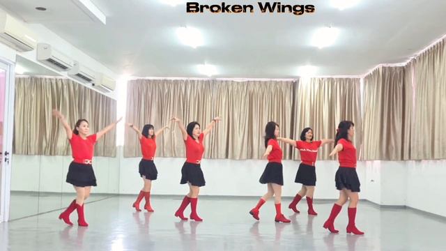 Broken Wings | LINE DANCE | Raymond Sarlemijn (NL) - February 2023 | Demo by MonDance смотреть онлайн