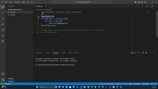 How to Flatten a List of Lists | Python смотреть онлайн