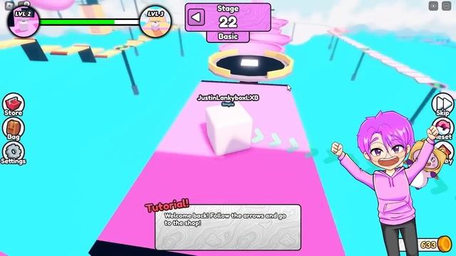 Can We Beat ROBLOX OBBY But You're A CUBE!? (FUNNY OBBY!) смотреть онлайн