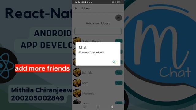 React Native Chat Application Development Part 04 FullApp #react #reactnative #chatapp смотреть онлайн