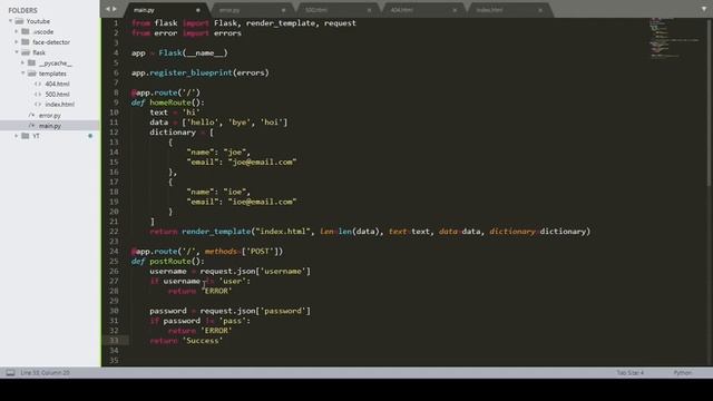 POST requests | Flask - 4 смотреть онлайн