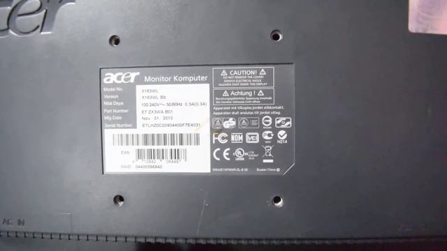 Acer X163WL Review Monitor смотреть онлайн