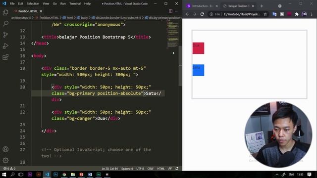 POSITIONING Element Website dengan CSS Position Bootstrap 5 untuk Pemula || MUDAH SEKALI!! смотреть онлайн