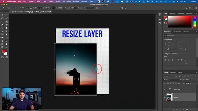 How To Resize A Layer In Photoshop смотреть онлайн