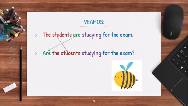 PRESENT PROGRESSIVE TENSE / INTERROGATIVE FORM / Explicado en Español смотреть онлайн