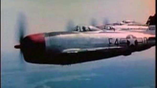 P47. Реальное видео с камеры самолета.