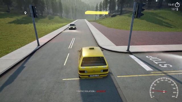 Taxi driver - The Simulation Первый взгляд ★ Работаем таксистом ★ смотреть онлайн