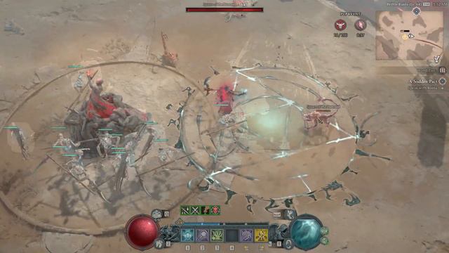 Diablo 4 Necromancer shadow Ice summoner with thorns build in pvp смотреть онлайн