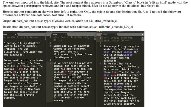 Wordpress: Did Gutenberg block editor change the html in post content during import? смотреть онлайн
