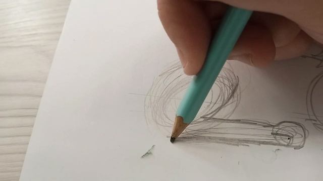 Учу рисовать кошку в лежачем положении. смотреть онлайн
