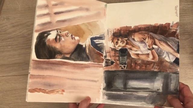 Акварельный скетчбук от Maxgoodz смотреть онлайн