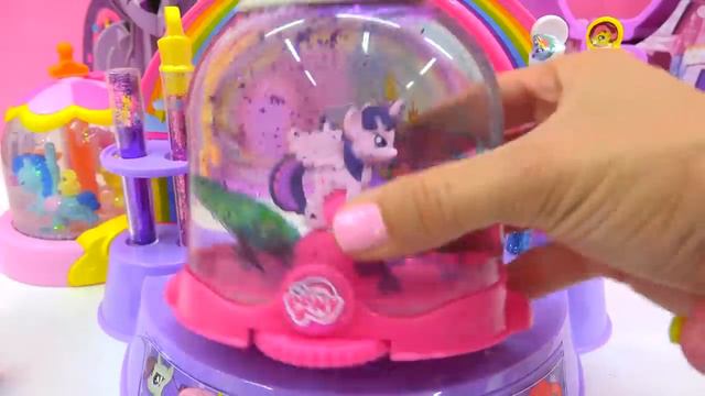 My Little Pony Rainbow Dash , Twilight Glitter Water Globe Maker MLP Playset смотреть онлайн