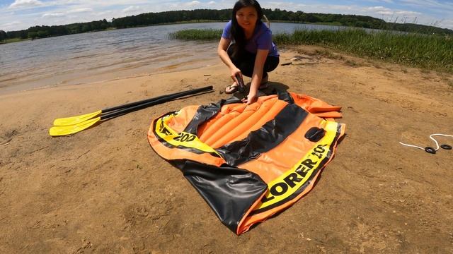 Explorer 200 Inflatable 2 Persons Boat Assembly and Review смотреть онлайн