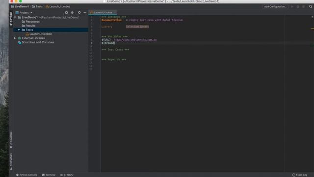 Robot Framework with Python Tutorials Series: Lesson 1 - Design a simple test script смотреть онлайн