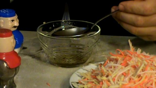 САЛАТ ИЗ ДАЙКОНА (японская редька) МОРКОВКИ ЯБЛОКА вкусно ПОЛЕЗНО смотреть онлайн