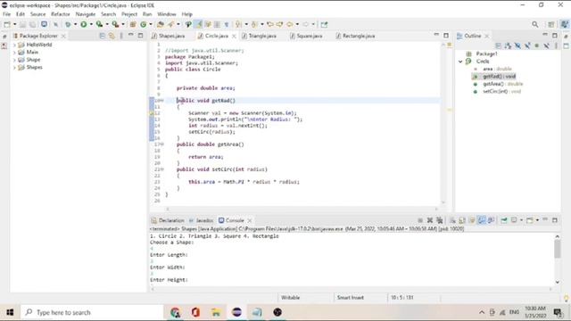 Java Program - Using encapsulation get and set method. смотреть онлайн