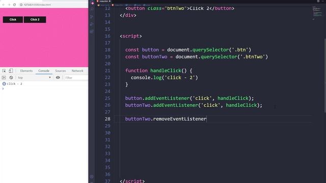 Уроки Javascript #1. Обработчик событий - AddEventListener. смотреть онлайн
