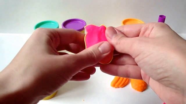Лепим из пластилина Play-Doh! Поделки из пластелина смотреть онлайн