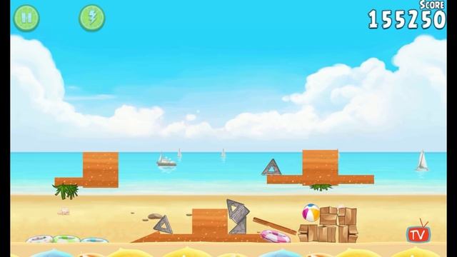Angry Birds Rio - Part 9 Beach Volley Level 16 -20 - Gameplay Walkthrough смотреть онлайн