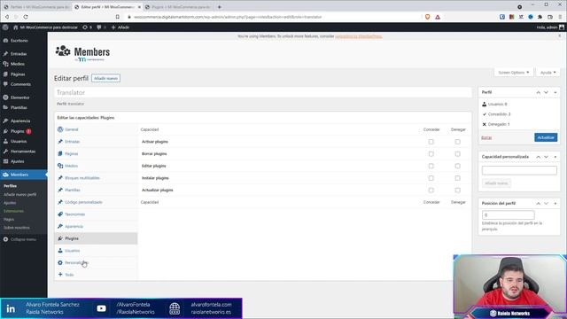 Gestion de roles y permisos con Members en WordPress смотреть онлайн