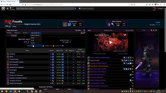 World Of Warcraft - Warcraftlogs смотреть онлайн