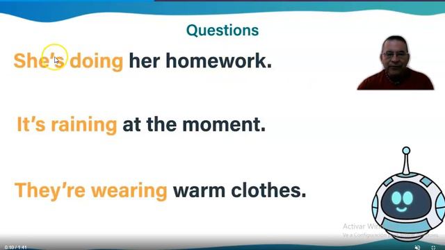 WEATHER AND PRESENT CONTINUOUS QUESTIONS смотреть онлайн
