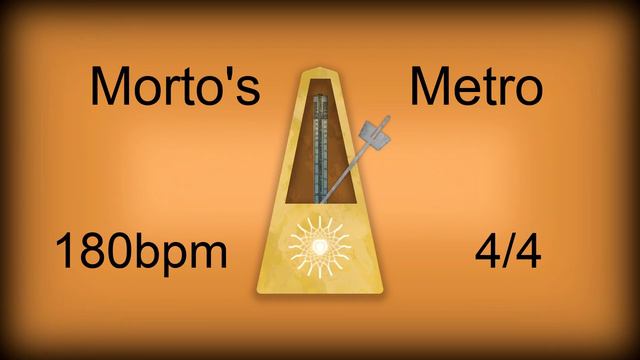 180 bpm 4/4 Metronome Woodblock (12 minutes) смотреть онлайн