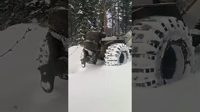 каракат по глубокому снегу. смотреть онлайн