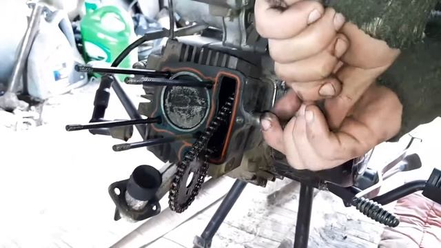 Мопед Альфа разбираем поршневую ЦПГ гнутый впускной клапан смотреть онлайн