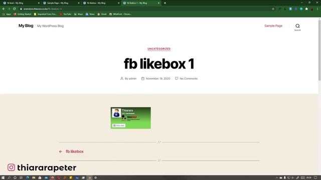 How to post from Facebook and Instagram Feed post likebox to WordPress || Easy social post Free. смотреть онлайн
