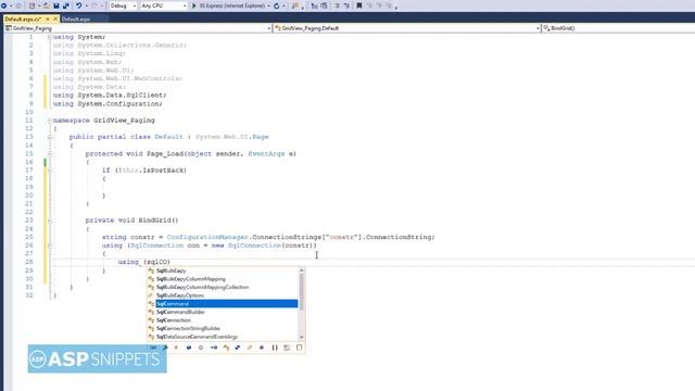 Hindi | Implement Pagination in ASP.Net GridView Control using C# смотреть онлайн