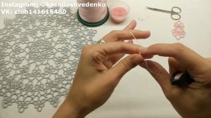 Мастер Класс. Серьги одним челноком. Фриволите/Анкарс/Tatting