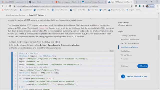 Send Data to external web service , Apex REST Callout - - Part 2 смотреть онлайн