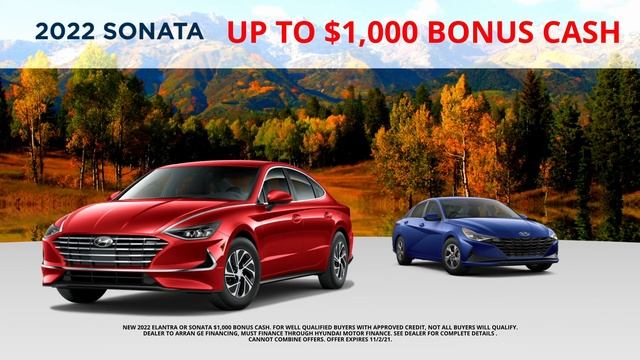 Up To $1,000 Bonus Cash on 2022 Sonata or Elantra | October Sales Event @Crossroads Hyundai смотреть онлайн