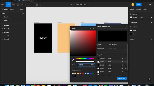 Creating Dynamic Color Styles in Figma: Adapt to Any Background | Bangla Tutorial смотреть онлайн