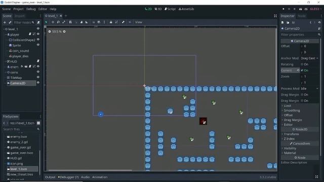 6) - TileMap and Camera - in Godot 3.3 смотреть онлайн