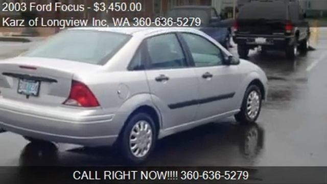 2003 Ford Focus 4-DOOR, 1-OWNER for sale in Longview, WA 986 смотреть онлайн